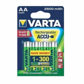 Varta Proffesional LR06 / AA Genopladelige batterier 2600 mAh